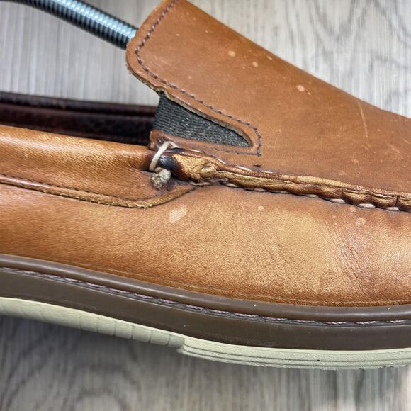 Allen Edmonds Loafers Shoes Mens Size 10.5 B Brown Leather Slip On Moc Toe - Picture 8 of 16